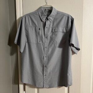 Reel Legends Men's Short Sleeve Vented Fishing Shirt Medium